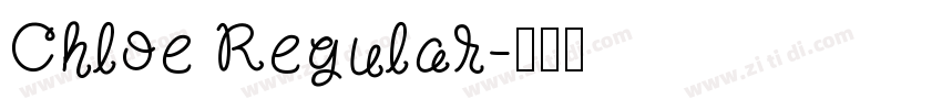 Chloe Regular字体转换